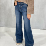 Transparent Flare Jeans