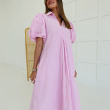 The Lisla Midi Dress - Pink