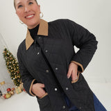 Blue Collar Quilted Jacket - Black