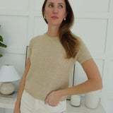 Wind Up Sweater Top - Lt Taupe