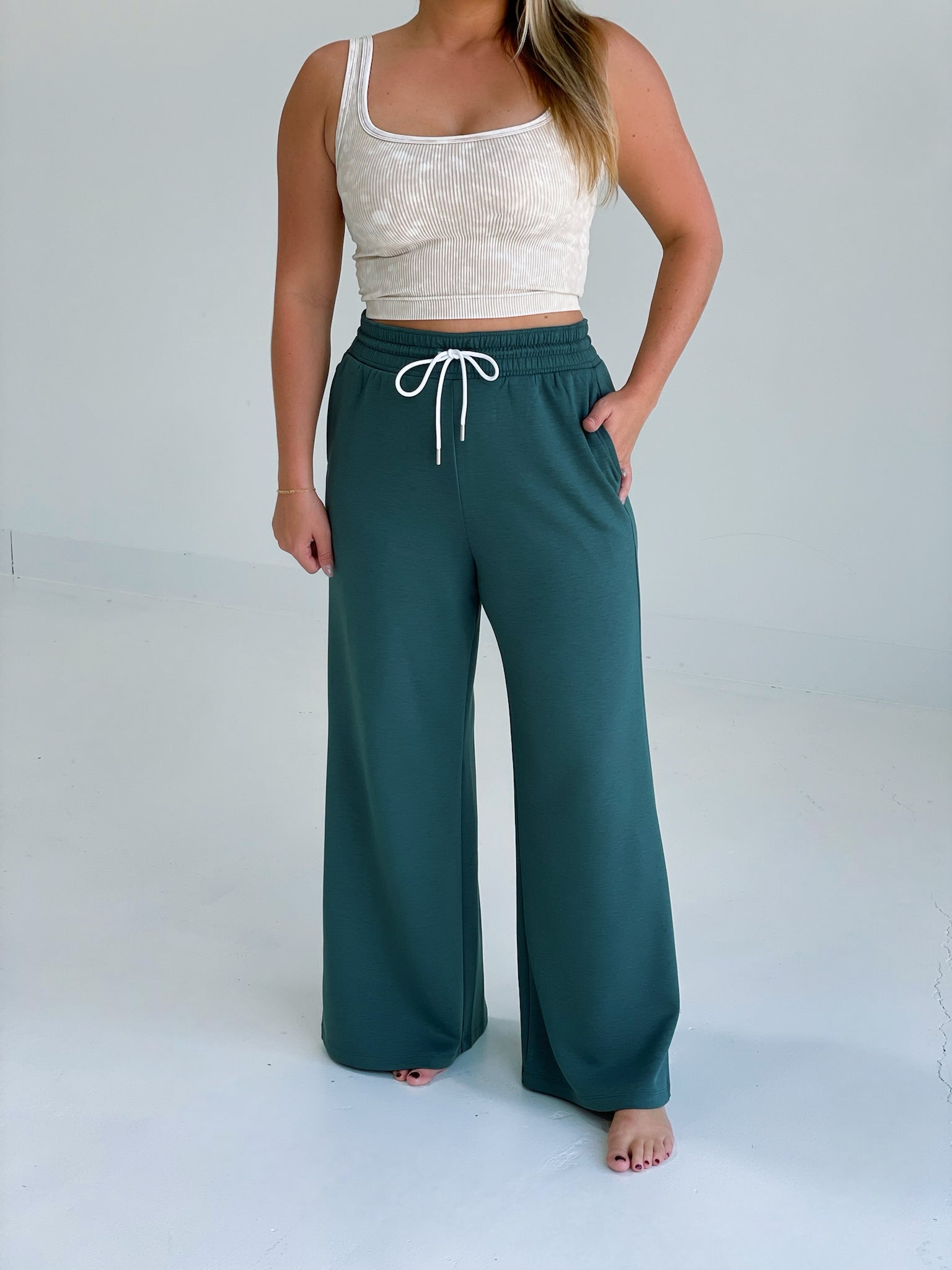 The Dive High Rise Pants - Ash Jade