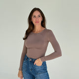 Basic Instinct Top  - Dk Taupe