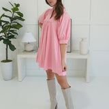 True To Yourself Mini Dress - Pink