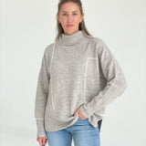 The Get Back Sweater - L Mocha