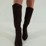 Show Out Knee High Boots - Brown
