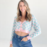 Party Jumping Cardi - Pink/Mint