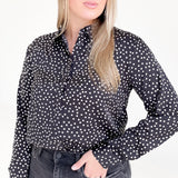 On The Dot Blouse - Black