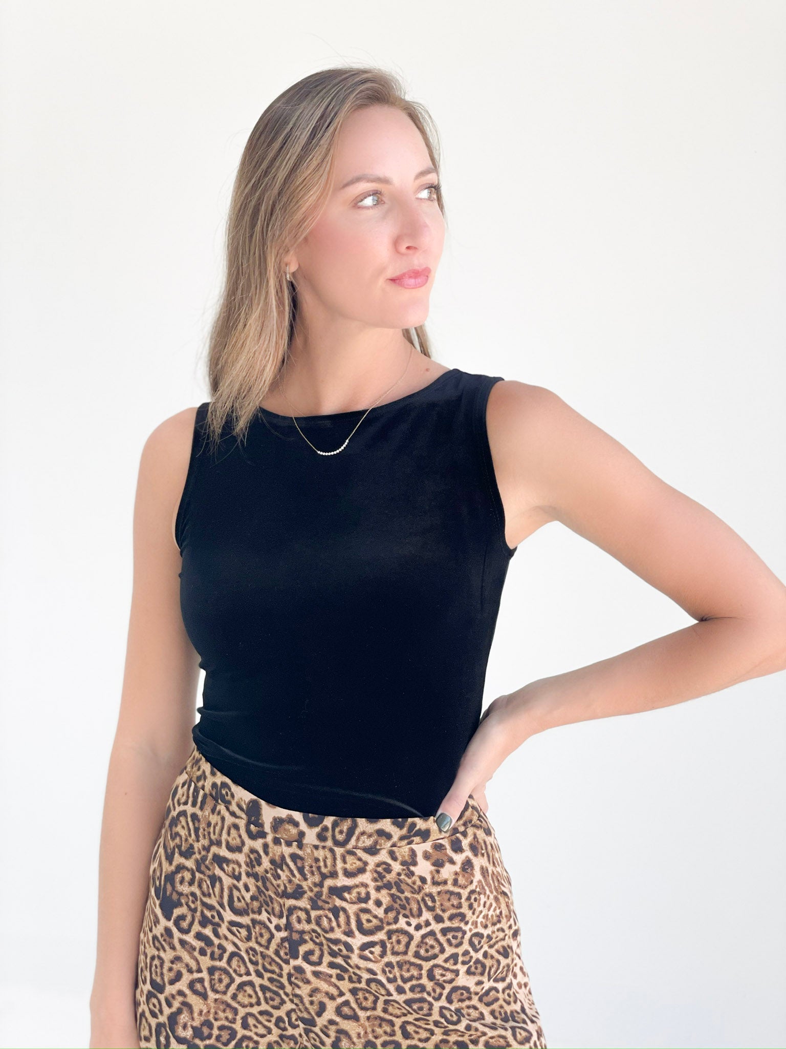 The Nines Velvet Top - Black