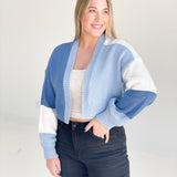 Open Minded Cardigan - Blue Combo