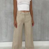 Bellows Linen Pant