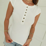 Holland Henley Top - White