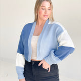 Open Minded Cardigan - Blue Combo