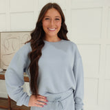 Jump To It Pullover - Blue Stone