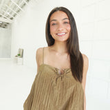 Close Circle Top - Brown
