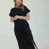 City Noir Midi Dress - Black