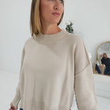 Simply Works Sweater - Sand Beige