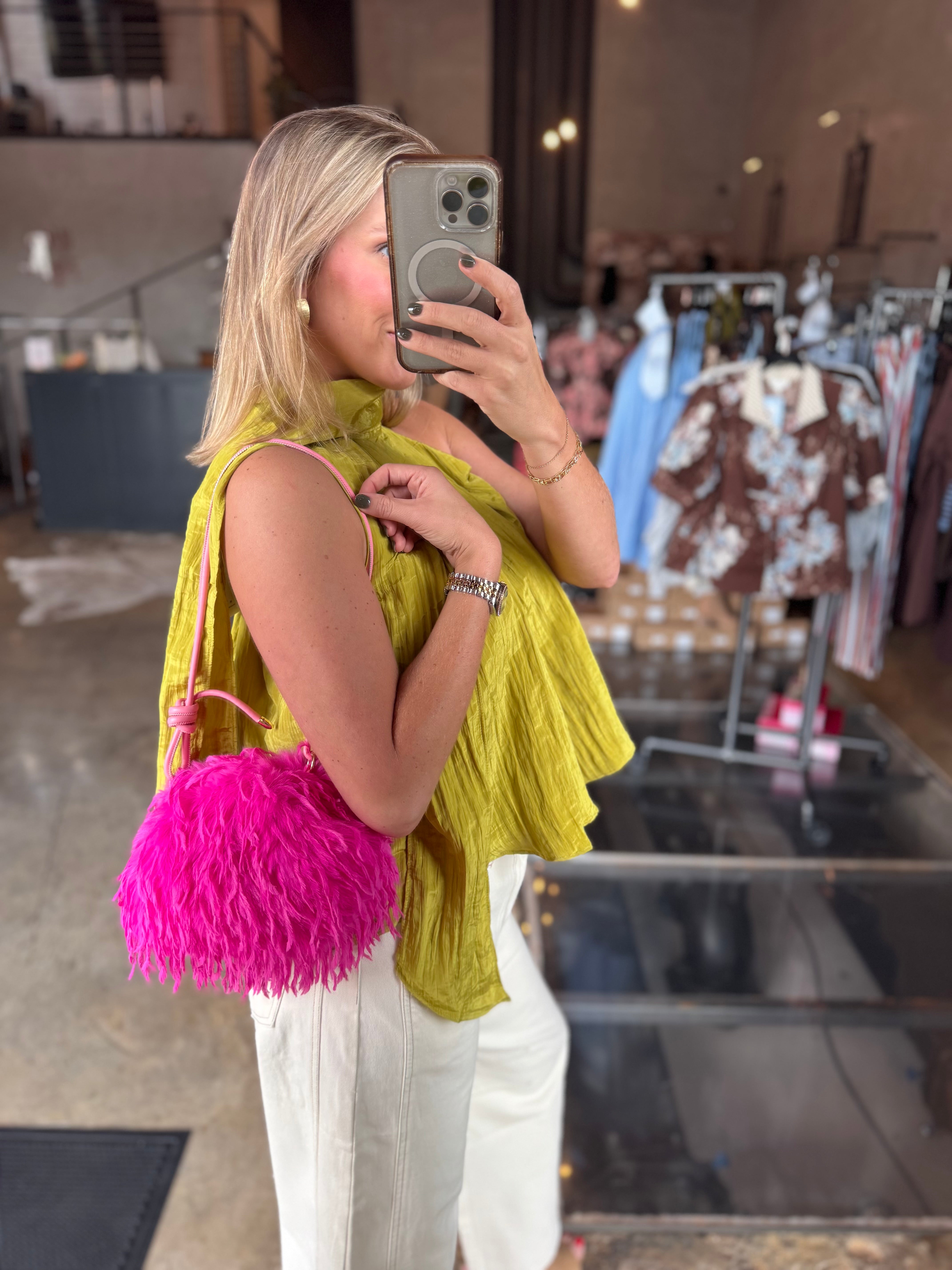 Cloud WOFF Clutch - Pink