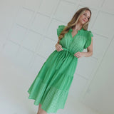 Tessie Midi Dress - Green