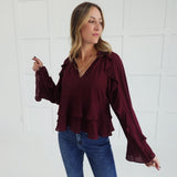 Flouncing Fall Top