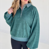 Call It A Night Pullover - Dk Green