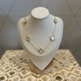 Clover Pearl Necklace