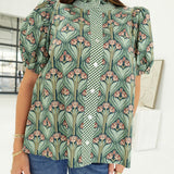 Fall Blooms Top - Hunter