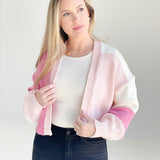 Open Minded Cardigan - Pink Combo