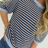 Choosey Sweater Top - Light Blue