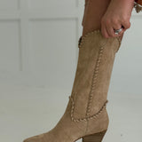 Stellar Whipstitch Boot - Almond
