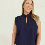 Jordana Blouse - Navy