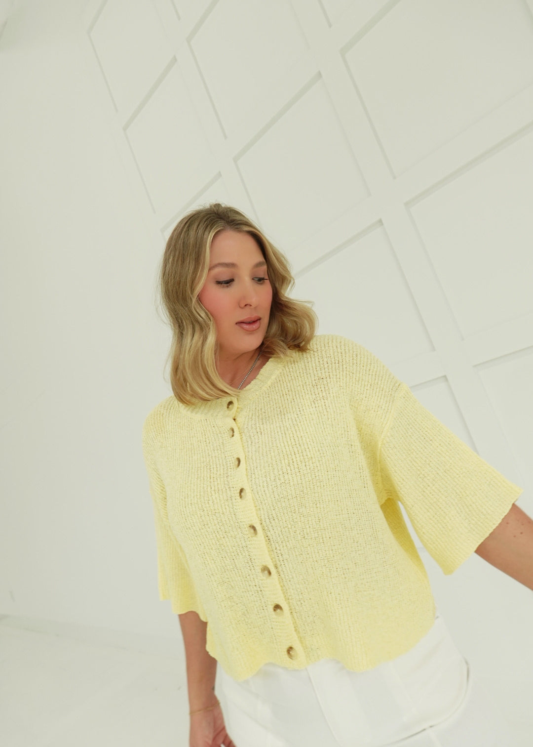 Lighter Spring Layer Cardi - Butter Yellow