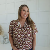Little Gems Top - Brown