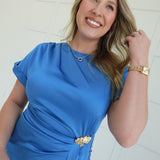 City Noir Midi Dress - Blue