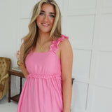 Forbidden Love Midi Dress - Pink