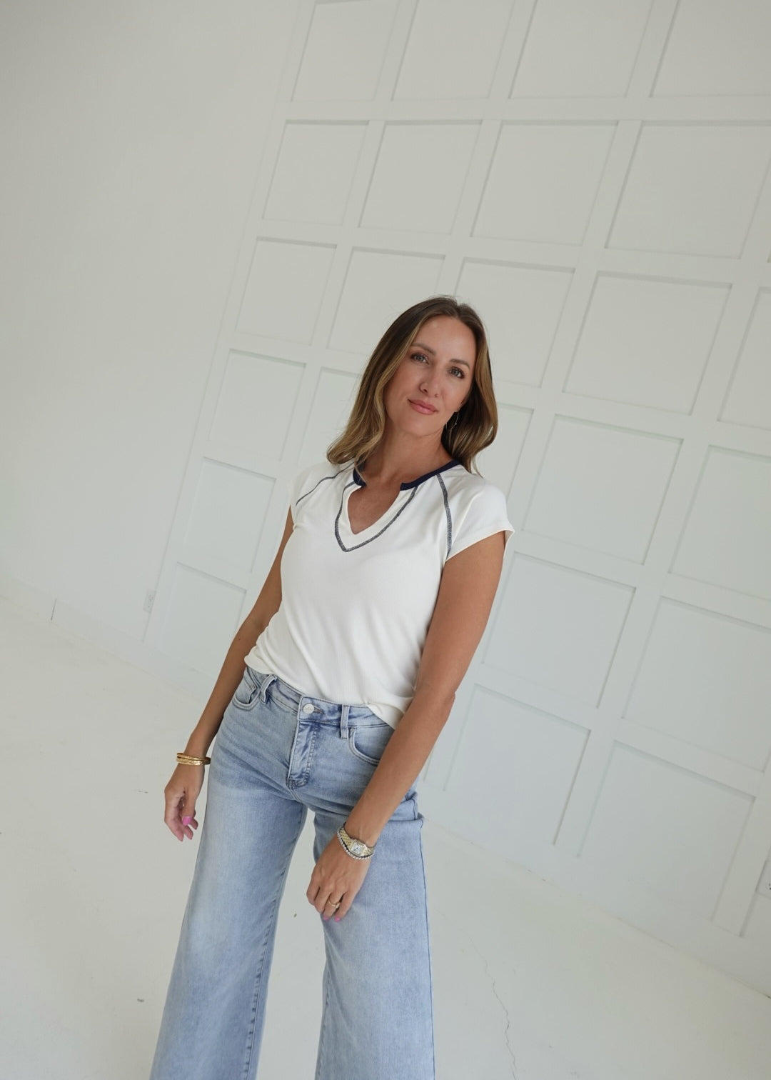 The Course Baby Tee - Ivory