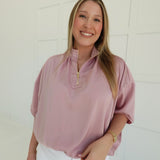 Playful Elegance Blouse - Pink