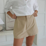 Talk Is Cheap Skort - Taupe