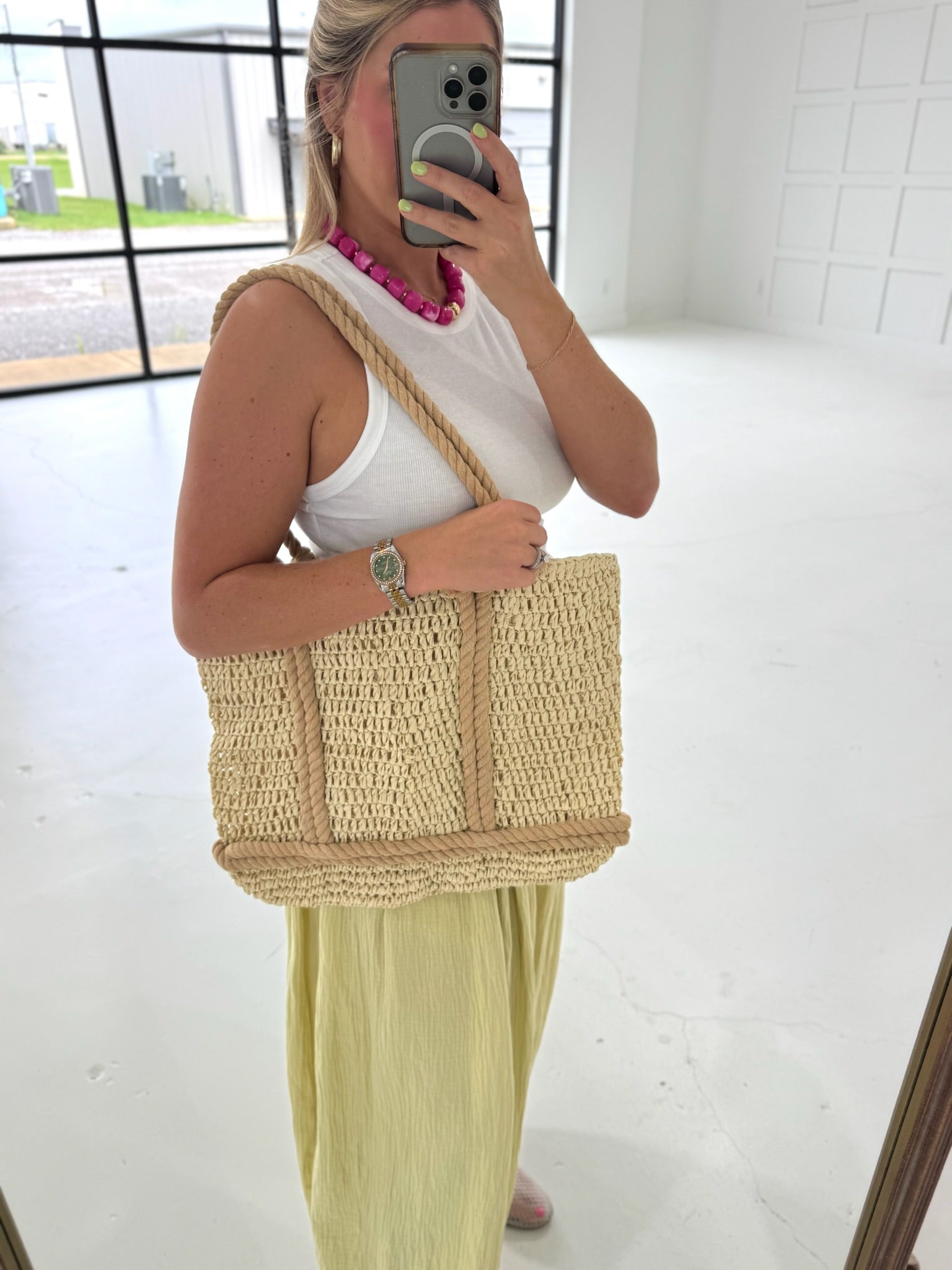 Open Weave Tote