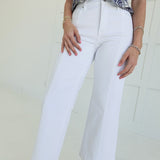 Chet High Rise Pants - White