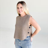 Sarah Sweater Vest - Brown