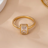 Solitaire Ring - Emerald