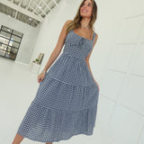 Dahlia Midi Dress - Navy