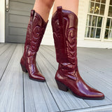 Dixie Western Boot - Burgundy - Coconuts by Matisse