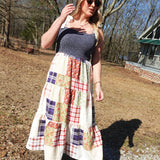 Betsy Plaid Midi Dress