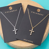 Cross Marquise Pendant Necklace