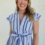 Petra Midi Dress - Blue