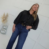 Pride of Me Blouse - Black