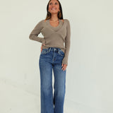 Linz Halter Sweater - Latte