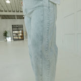 Done Deal Barrel Jeans - Pistachio