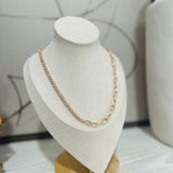 Half + Half Tennis Necklace